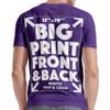 Xiovio Customize Large Print Area | Custom Personalized T-Shirts Adult Tee Add Your Text Image Photo | Purple XS view 2