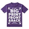 Xiovio Customize Large Print Area | Custom Personalized T-Shirts Adult Tee Add Your Text Image Photo | Purple XS view 3