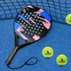 IANONI Paddle Tennis Racket Carbon Fiber Surface with EVA Memory Flex Foam Core Padel Tennis Racquets (Blue-2) view 3
