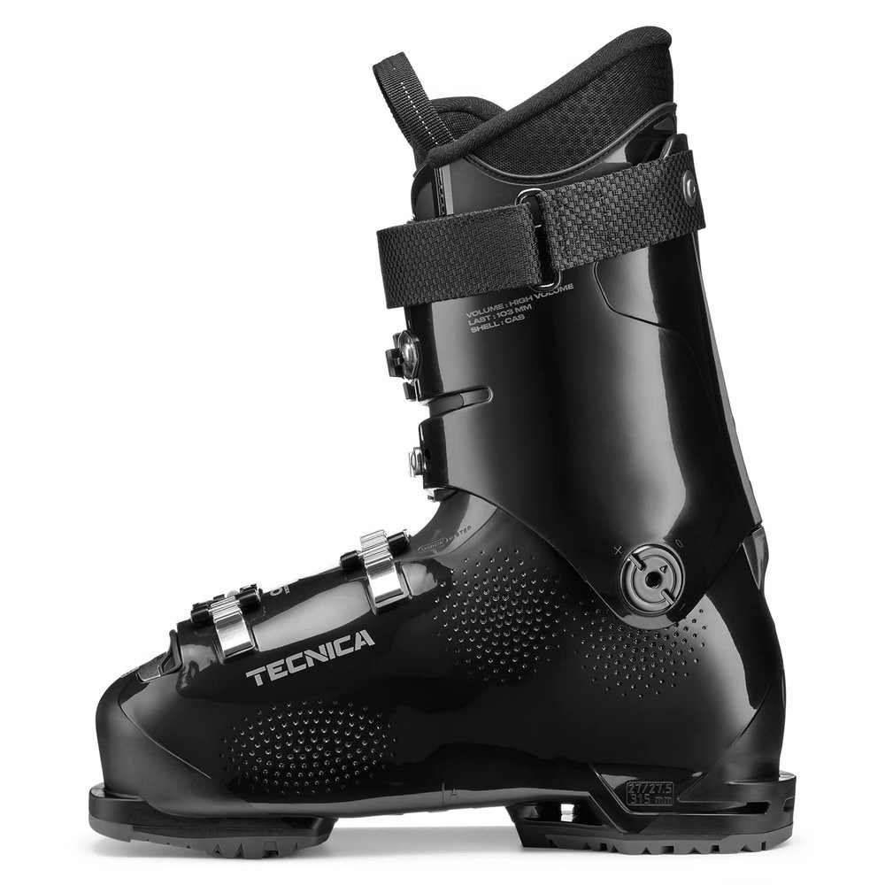 Tecnica Men's Mach Sport HV 70 GW 70-Flex Warm Functional Comfortable Alpine All Mountain Ski Boots, Black, 11.5