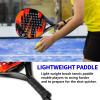 IANONI Paddle Tennis Racket Carbon Fiber Surface with EVA Memory Flex Foam Core Padel Tennis Racquets (RED-2) view 4