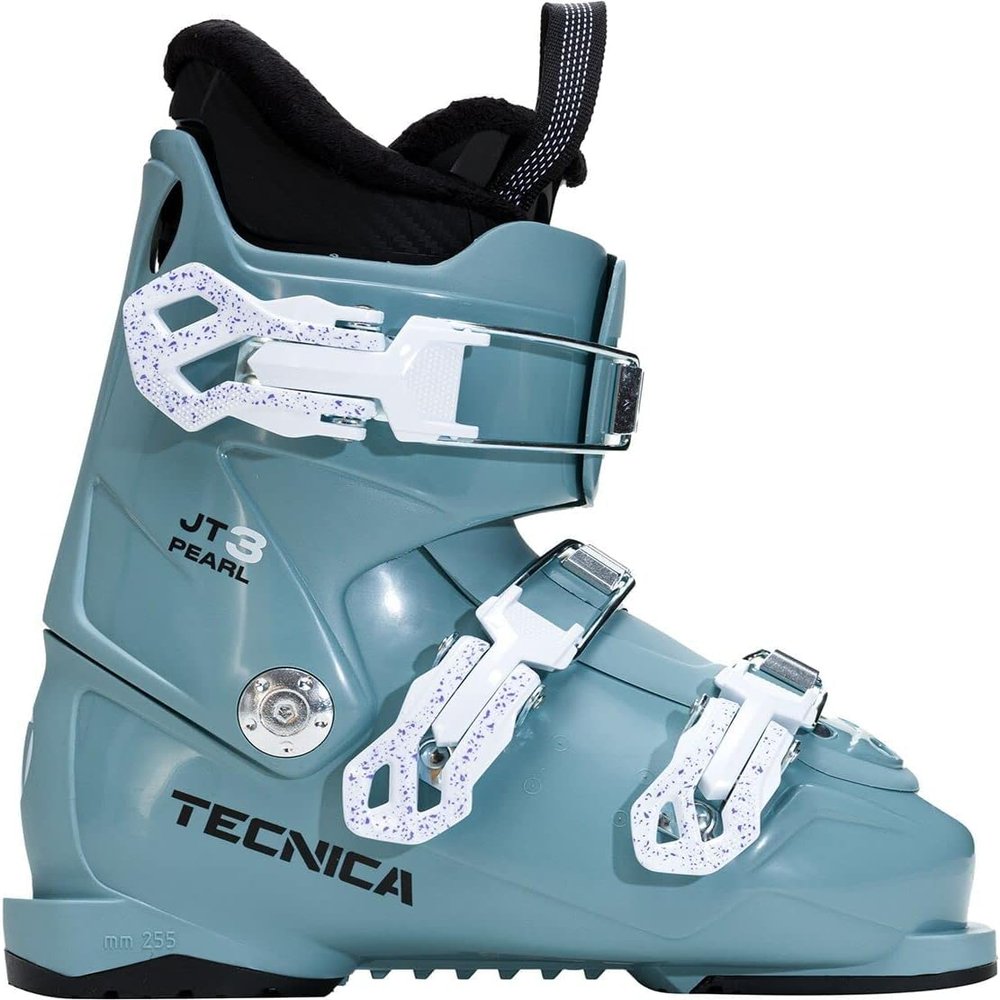 Tecnica JT 3 Pearl Junior Kid's Downhill Ski Boot, Light Blue, 23.5