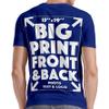 Xiovio Customize Large Print Area | Custom Personalized T-Shirts Adult Tee Add Your Text Image Photo | Royal M view 2