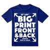 Xiovio Customize Large Print Area | Custom Personalized T-Shirts Adult Tee Add Your Text Image Photo | Royal M view 3
