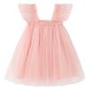 AGQT Baby Girls Tutu Dress Sleeveless Toddler Infant Tulle Tutu Dresses Birthday Party Flower Wedding Layered Lace Mini Layers Dress Light Pink Size 3-4T view 1