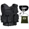 9 pod Paintball/Tactical Vest with Barrel Pouch and Neck protector Unisex Combat vest with Adjustable Sides and Shoulder to Fit all view 1
