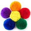 FLYIO 12-Pack 4'' Yarn Sport Balls/Soft Fleece Balls (Rainbow Pack) view 4