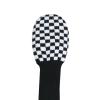 LeFeng 3Pcs Golf Club Covers, Knitted Golf Club Covers for 460cc Driver Fairway Woods and Hybrid Without Pom Pom(Black White Plaid) view 3
