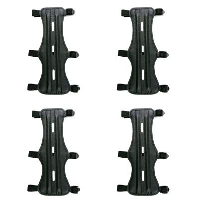 Miokun 2/4/6 Pack Adjustable Bow Armguard Archery Arm Guards Leather Forearm Protector (6)