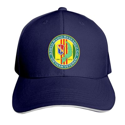 330th Rrc ASA Vietnam Veteran Unisex Baseball Cap Sandwich Cap Plain Dad Cap Adjustable Cap Navy Blue