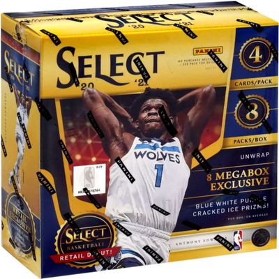 PANINI AMERICA INC 2020-21 Select Basketball Mega Box - 32 Trading Cards Per Box