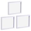 MECCANIXITY Floating Frame Display Holder Stand 3D Jewelry Display Box 7.09 x 7.09 x 0.79 inch White for Ring Necklace Bracelet Earring Pack of 3 view 1