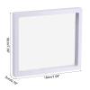 MECCANIXITY Floating Frame Display Holder Stand 3D Jewelry Display Box 7.09 x 7.09 x 0.79 inch White for Ring Necklace Bracelet Earring Pack of 3 view 2