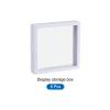 MECCANIXITY Floating Frame Display Holder Stand 3D Jewelry Display Box 4.33 x 4.33 x 0.79 inch White for Ring Necklace Bracelet Earring Pack of 6 view 3