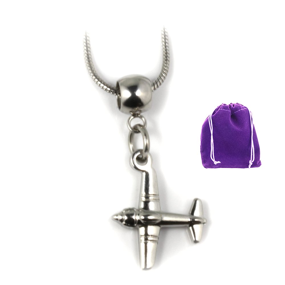 Airplane Necklace - Flight Attendant Gifts Necklace Charms for Necklaces and Gifts for Flight Attendants a Great Travel Necklace or Aircraft Necklace Plane Pendant and Pilot Gifts for Women