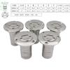 2''(50mm) MARINE Boat Gas/Fuel/Water/Waste/Diesel Deck Fill/Filler with Keyless Cap, Polished 316 Stainless Steel Hardware for Boat Yacht Caravan (WATER, 2'') view 2
