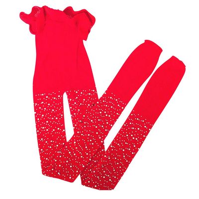 Flash Girls Silk Mesh Pantyhose Tights Kids Fishnet Stocking Stockings Girls Pants Girls Sweatsuits (Red, One Size)