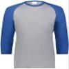 Gameday Vintage 3/4 Tee Grey Heather/Royal Heather L view 2