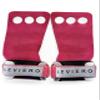LEVIERO Woddies Gymnastics Grips for Crossfit, Pull-Ups, Weightlifting - Soft Leather, Comfort Fit, Durable WOD Grips for Adults L Pink view 1