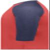 Gameday Vintage 3/4 Tee Scarlet Heather/Navy Heather XL view 3