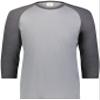 Gameday Vintage 3/4 Tee Grey Heather/Carbon Heather M view 2