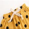 Waist Girls Polka Baby Kids Shorts Boys Linen Elasticated Dot Toddler Pocket Girls Toddler Girls (Yellow, 4-5 Years) view 3