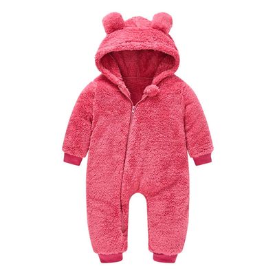Coat Girls Bear Snowsuit Warm Hooded Baby Jumpsuit Thick Boys Infant Girls Coat&jacket Womens Snow (Red, 0-6 Months)