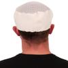 Chef's Beanie Elastic Back - White Airflow Mesh with Sweatband - USA Made Chef's Caps - Made in the USA! 100% Cotton! view 3