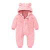Coat Girls Bear Snowsuit Warm Hooded Baby Jumpsuit Thick Boys Infant Girls Coat&Jacket Womens Snow (Pink, 6-12 Months) view 1