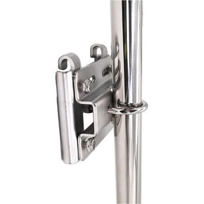 MARINE CITY Stainless Steel Rail Mount Anchor Bracket, 35 lb Capacity  Fits 1 to 1-1/4 Inches Vertical Stanchions, Corrosion-Resistant, Easy Install, for Marines, Boats, Yachts, Ships