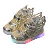 Light Children Baby Girls Sport Luminous Shoes Bling Kids Sneakers Led Baby Shoes Toddlers Shoes Boys (Gold, 2-2.5Years) view 3