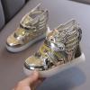 Light Children Baby Girls Sport Luminous Shoes Bling Kids Sneakers Led Baby Shoes Toddlers Shoes Boys (Gold, 2-2.5Years) view 4