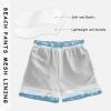 Aflyko Christmas Board Shorts Blue White Cute Xmas Snowflake Swim Trunk Bathing Suit New Year Boys Girls Beach Swimwear Quick Dry Swimming Shorts All Day Shorts Gym Shorts 5T view 3