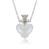 1PC Clear Heart Vial Perfume Bottle Necklaces Stainless Steel Chain Make a Wish blood vial necklace Women Jewelry view 1