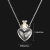 1PC Clear Heart Vial Perfume Bottle Necklaces Stainless Steel Chain Make a Wish blood vial necklace Women Jewelry view 2