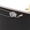 1PC Clear Heart Vial Perfume Bottle Necklaces Stainless Steel Chain Make a Wish blood vial necklace Women Jewelry view 3
