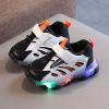 Light Shoes Kids Sneakers Baby Girls Led Sport Children Luminous Bling Baby Shoes Black Shoes (Black, 2-2.5 Years) view 2