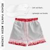 Aflyko Christmas Board Ho Ho Xmas Snowflake Swim Trunk Bathing Suit New Year Boys Girls Beach Swimwear Quick Dry Swimming Shorts 5T view 3