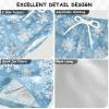 Aflyko Christmas Board Shorts Blue White Cute Xmas Snowflake Swim Trunk Bathing Suit New Year Boys Girls Beach Swimwear Quick Dry Swimming Shorts All Day Shorts Gym Shorts M view 4