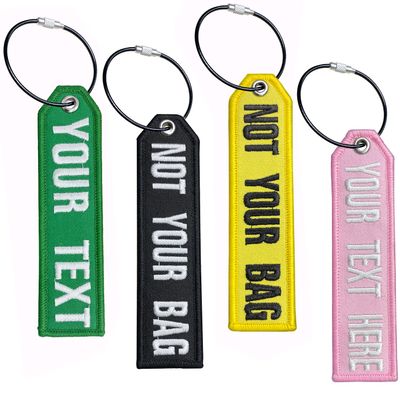 Personalized Luggage Tags, Customized Luggage Tags,Travel Suitcases Labels Tags Loops, Embroidery Baggage Tags to Quickly Spot Travel Bag Suitcase