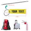 Personalized Luggage Tags, Customized Luggage Tags,Travel Suitcases Labels Tags Loops, Embroidery Baggage Tags to Quickly Spot Travel Bag Suitcase view 2
