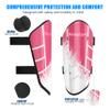 Shin Guards Soccer Youth Kids Boys Girls Toddler Shin Pads Child EVA Cushion Protection Reduce Shocks Injurie Calf Protective Gear Suitable for 4 5 6 7 8 9 10 11 12 Years Old view 4