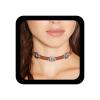 Allereyae Bohemia Turquoise Leather Choker Necklace - Brown Suede, Short Bead, Authentic Native American Chain Jewelry for Women view 1