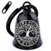 Motorcycle Viking Bell - Motorcycle Angel Bell for Men and Women, Motorcycle Accessories (Black Silver) view 1