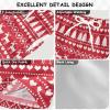 Aflyko Christmas Board Shorts Reindeer Xmas Tree Heart Swim Trunk Bathing Suit New Year Boys Girls Beach Swimwear Quick Dry Swimming Shorts All Day Shorts Gym Shorts S view 4