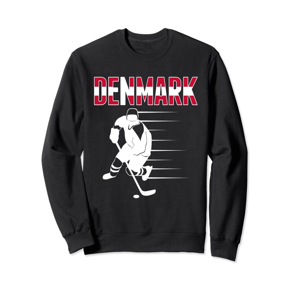 Denmark Ice Hockey Fans Jersey Danish Hockey Team Supporter Sweatshirt