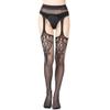 EVERSWE High Waist Fishnet Tights, Thigh High Suspender Stockings (6050, LXL) view 1