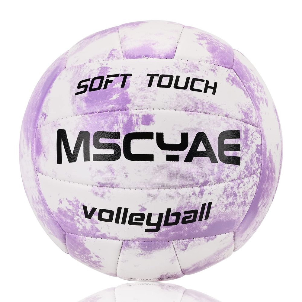 MSCYAE Volleyball Official Size 5,Soft Indoor Outdoor Volleyballs - Sports Training Game Play Ball for Beginner Boy and Girls, Teenager, Adult (Best Gift)