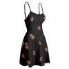 Cartoon Angry Gorilla Print Women's Sleeveless Dress Spaghetti Strap Swing Beach 2022 view 4