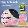 MSCYAE Faux Leather Volleyball, Official Size 5, 9.8oz, Ideal for Kids, Youth, Adults, Indoor, Outdoor, Beach, Great Gift view 4